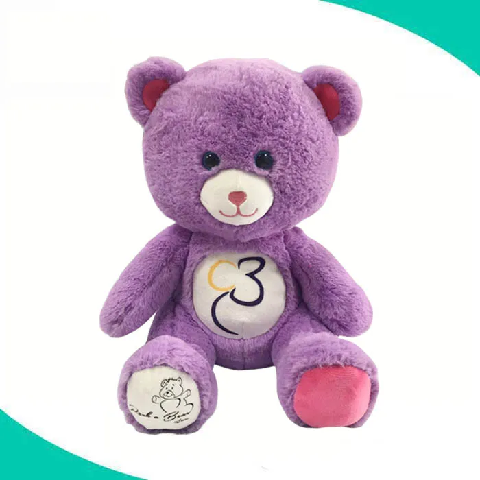 oso de peluche morado