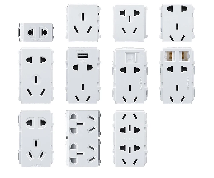 Wholesale Small standard multifunctional module 16A open floor socket