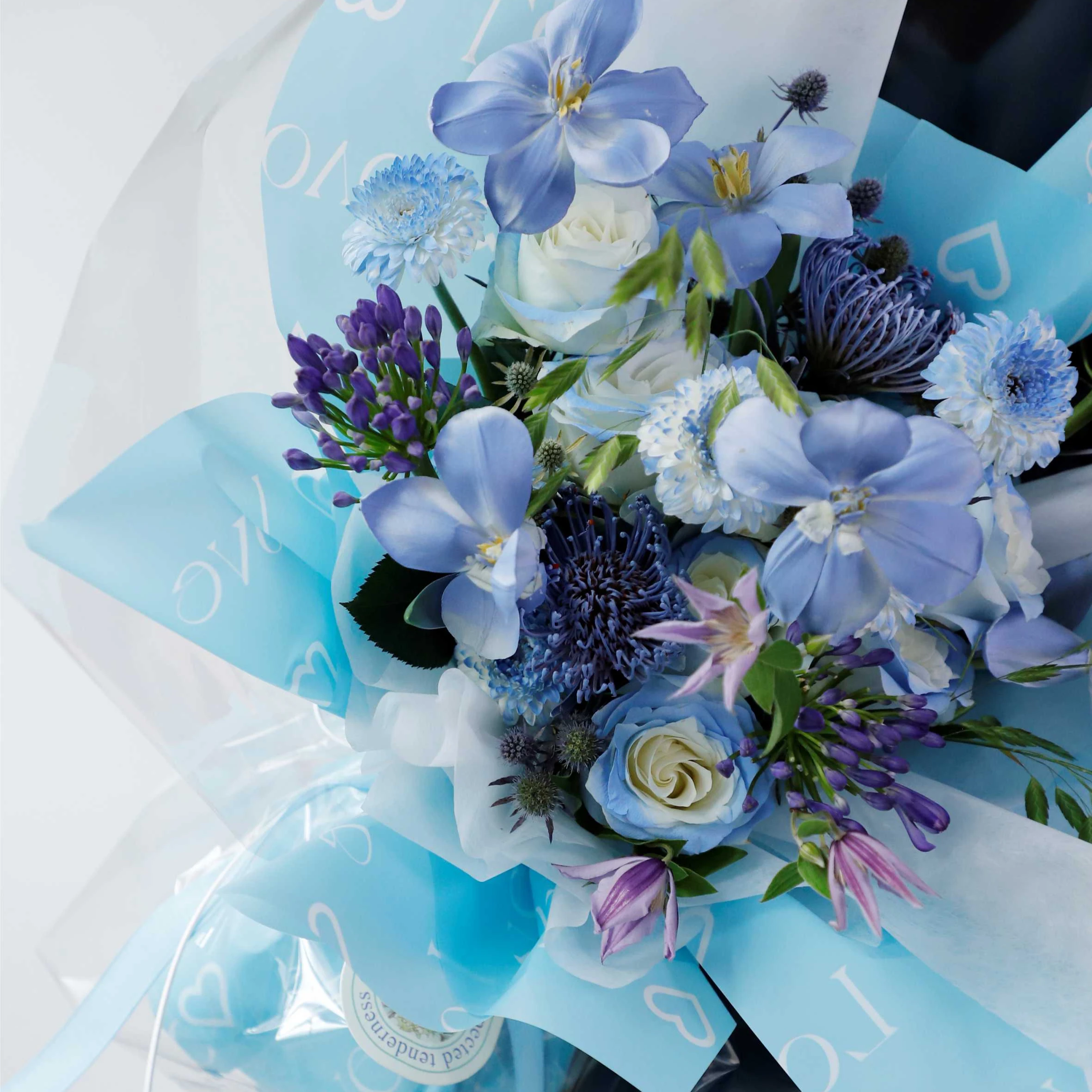 I Love Your Waterproof Wrapping Paper Florist Lined Bouquet Packing ...