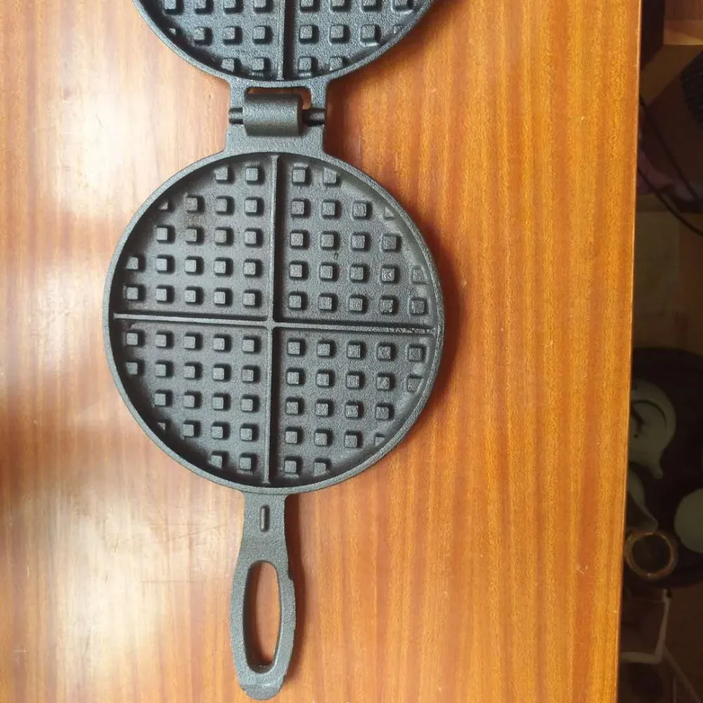 Cast Iron Waffle Iron Cast Iron Waffle Pan Buy Preseasoned Cast Iron Waffle Pan Tortilla Press