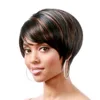 Short Hair Wigs Boy Cut Human Hair Short Pixie Wigs Straight Short Black Wigs for Women