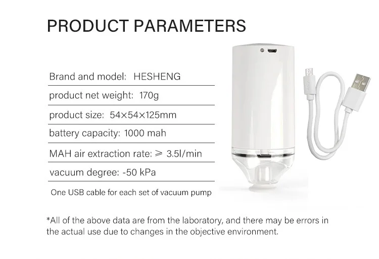 Mini electric handheld  vacuum pump