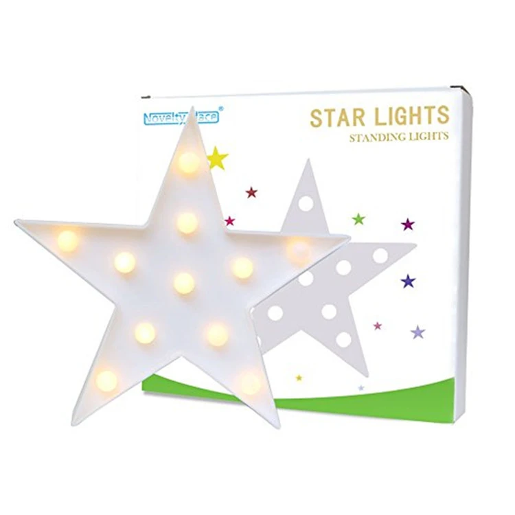 Children Decor Light 3D Lamp Novelty Luminaria Star Marquee Letter led night light