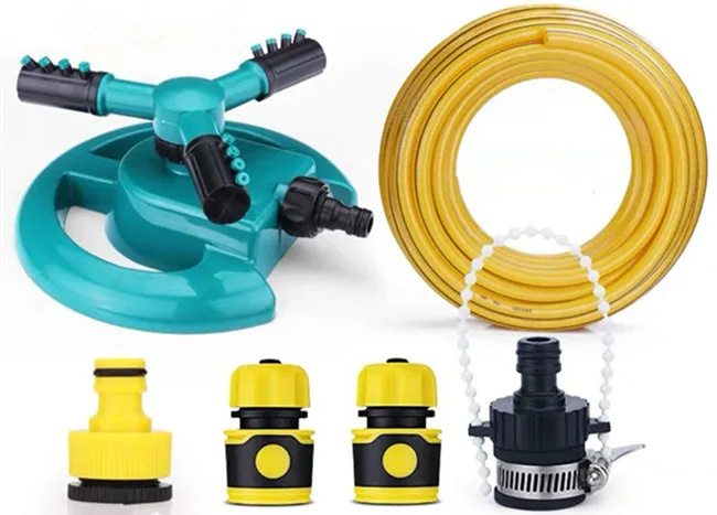 Hot Selling Garden Lawn Sprinkler 360 Degree Automatic Rotating Portable 3 Arms Sprinkler