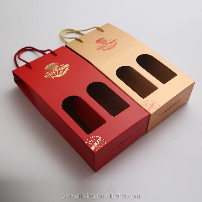 Custom Logo Corrugated Paper Wine Carton Shipping Box Luxury Rigid