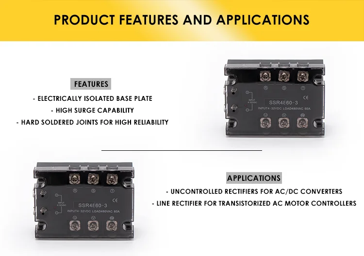 Industrial Multi-phase Dc Ac Solid State Ssr Control Power Relays - Buy ...