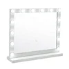 Hollywood White/Black Frame Mirror Tabletop Led Makeup Mirror