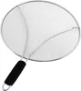 Food grade cooking utensils stainless steel mesh oil splatter screen guard set for frying pan
