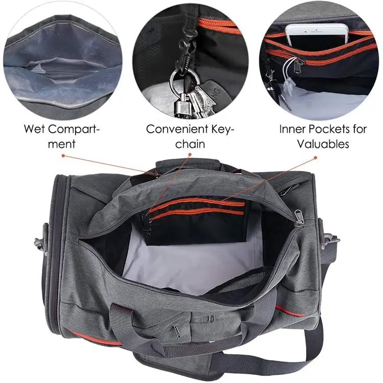 Sport Gym Bag 30L Sport Duffel Bag for Men Women Customized Travel Weekender Bag
