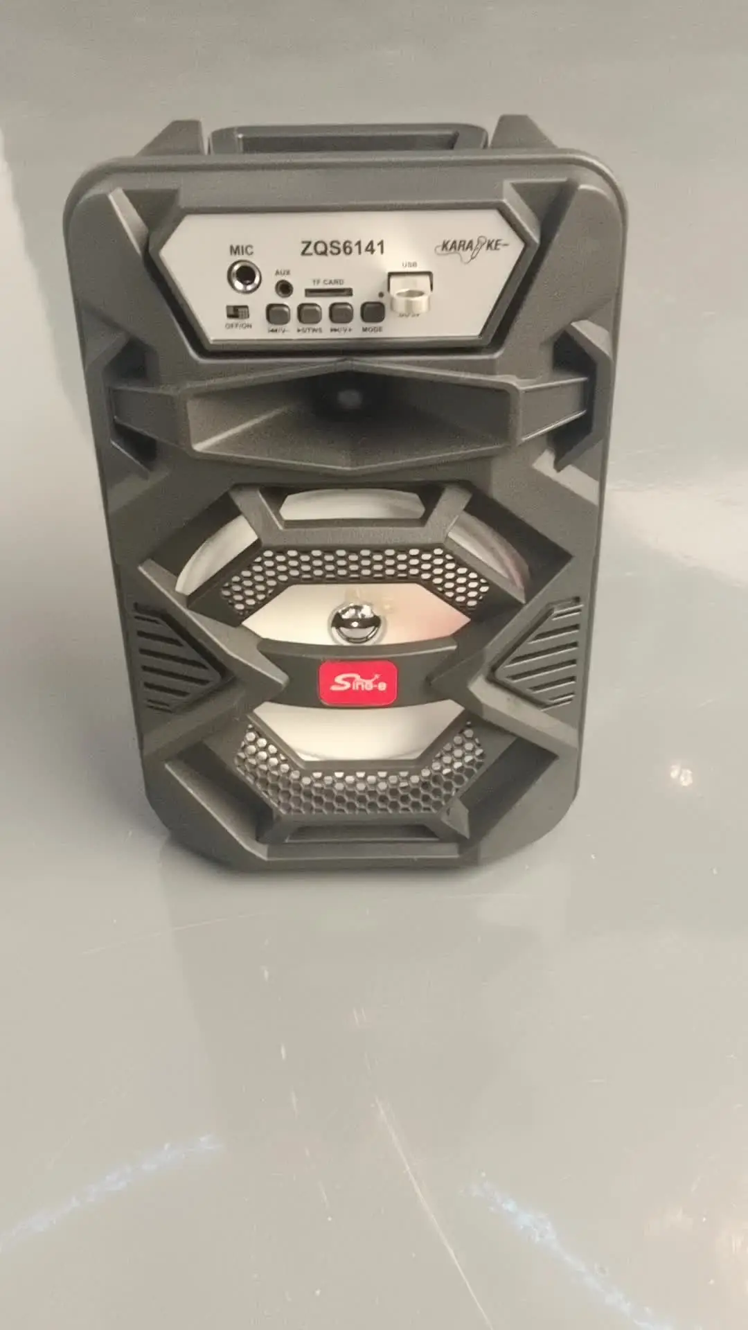 ZQS6141 Portable Outdoor Bluetooth Karaoke Speaker with Microphone