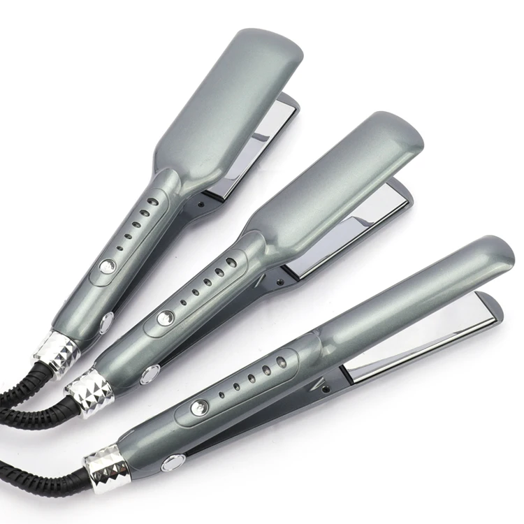 Professional Custom Logo Flat Iron Hair Straightener 450 Degrees Titanium Hair Straightener Flat Iron