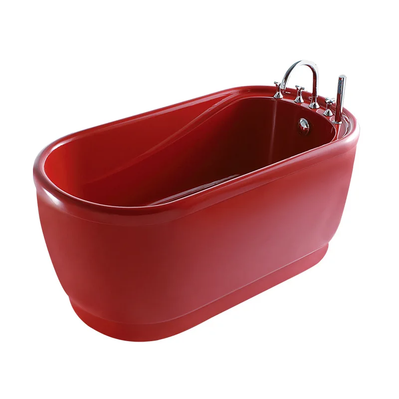 Oval Acrylic Freestanding Bathtub Red Buy Whirlpool Tub free