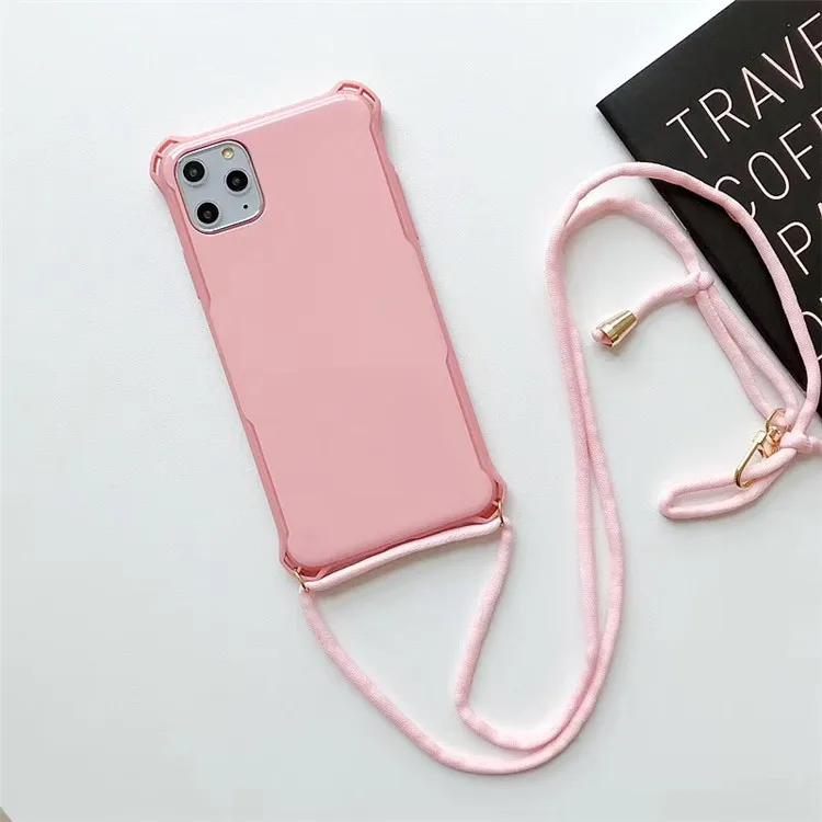 Cordón De Color Caramelo Para Funda De Teléfono Móvil Funda Larga De Color Sólido Con Correa Para Iphone 11 Pro Max 7 8 Plus X Xr Xs Max Buy Cordón De Teléfono