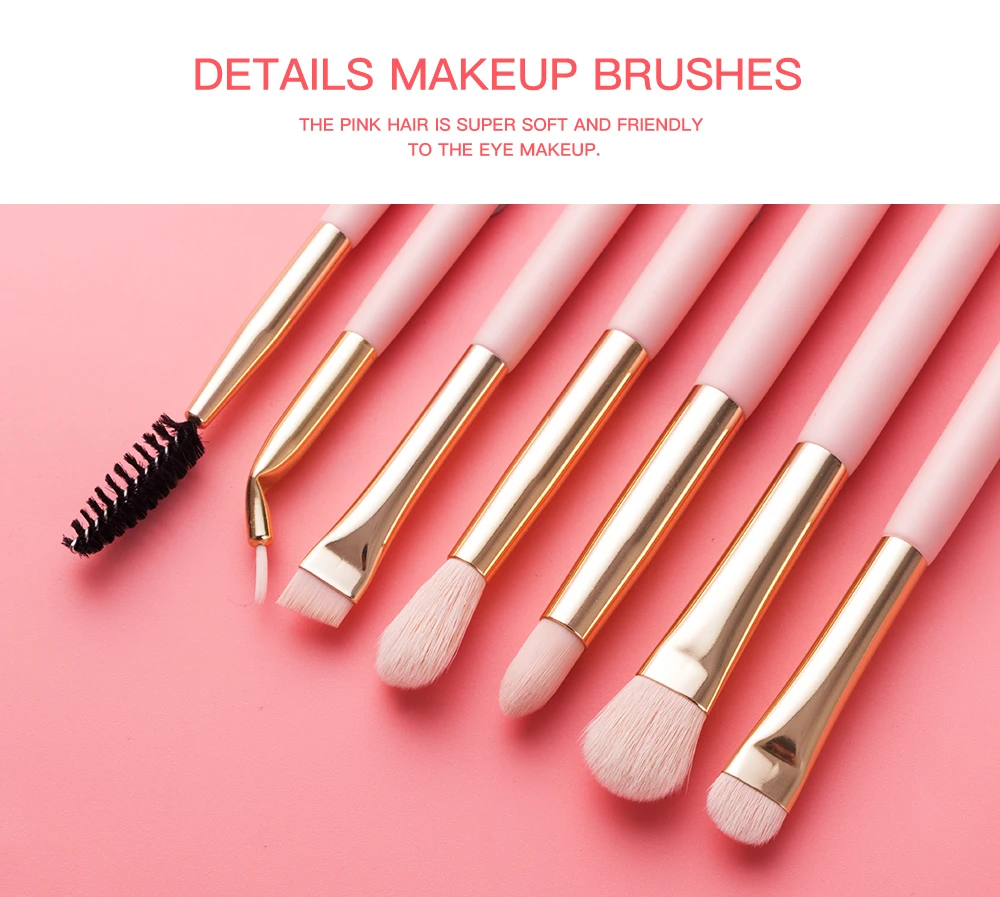 Beili Wholesale Makeup Brush Set 15pcs Pink Nano Wool Fiber Makeup