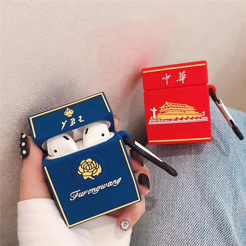 2020 Newest Airpods Cases 3d Cigarette Box For Marlboro Silicone