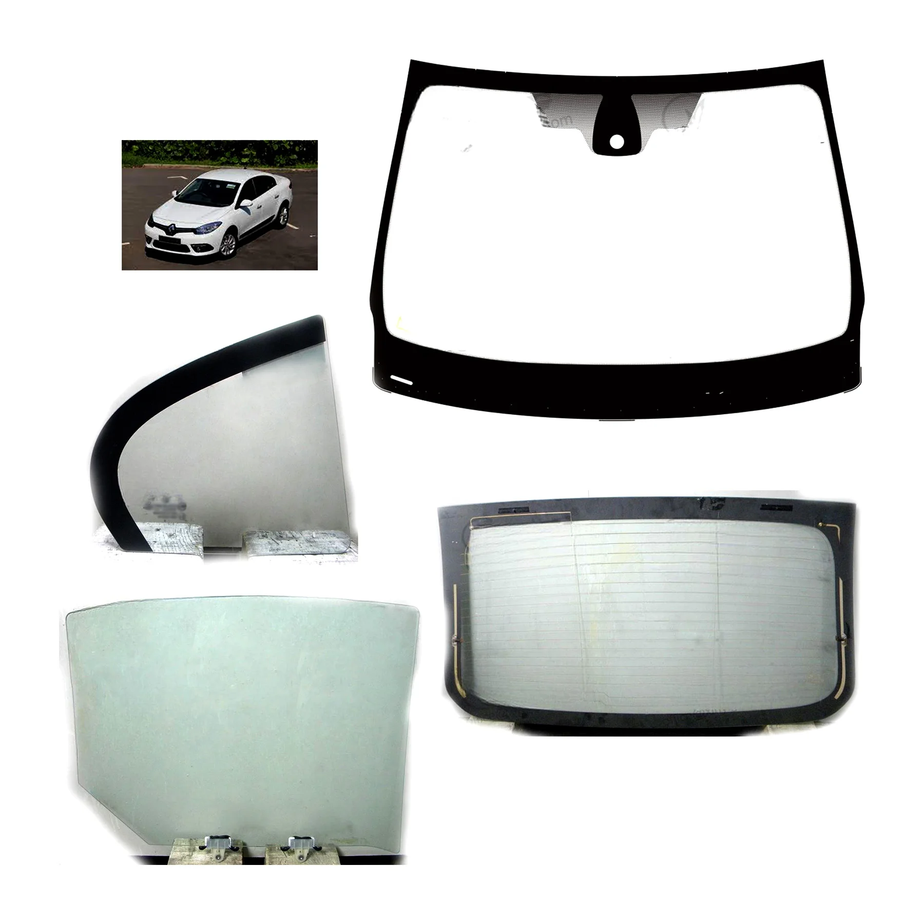 Renault Fluence Windshield Glass Sunroof Car Glass Auto Glass Car Parts