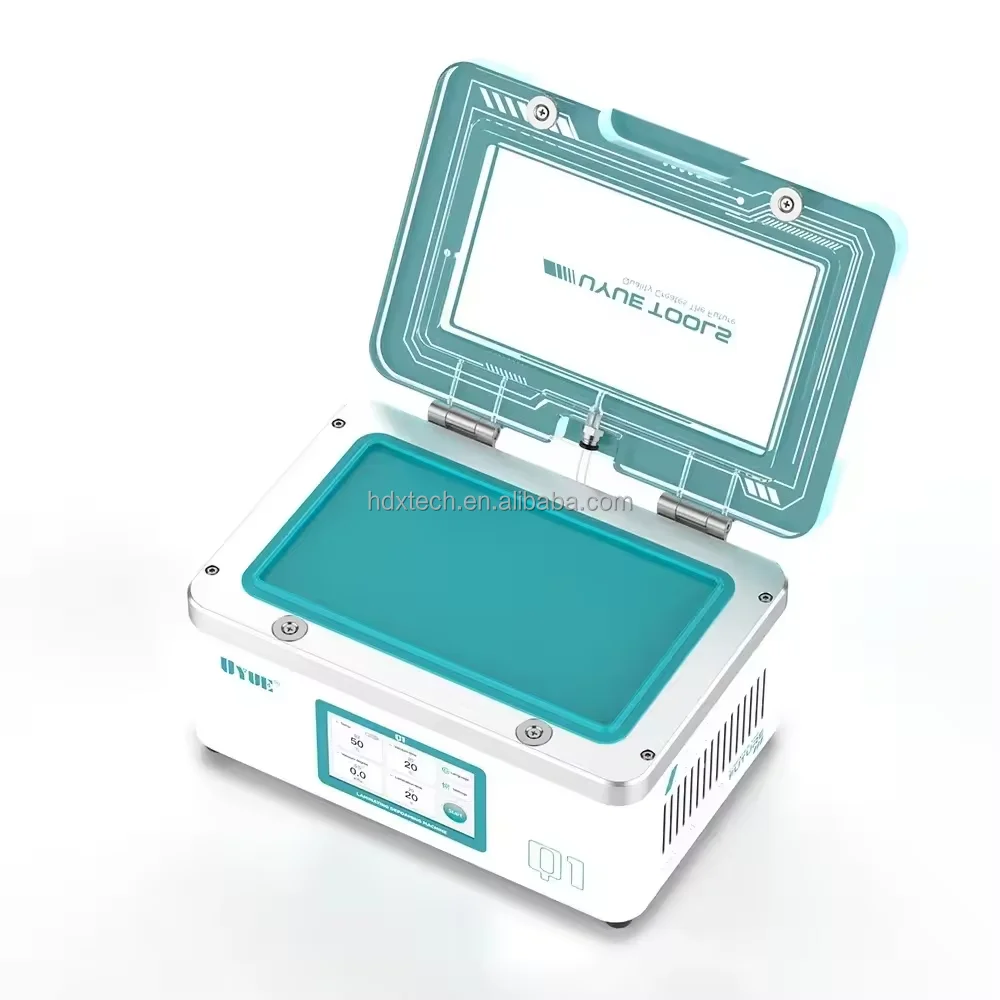Manual screen protector alignment tray with phone fixture and silicone pads