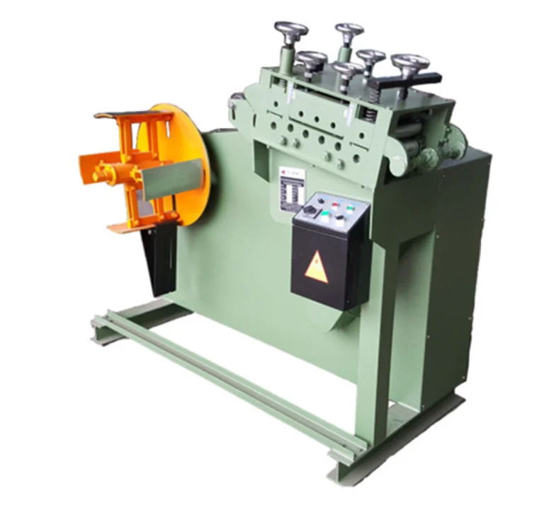 Heavy Duty Uncoiling Steel Strip Motorized Uncoiler With Press Arm