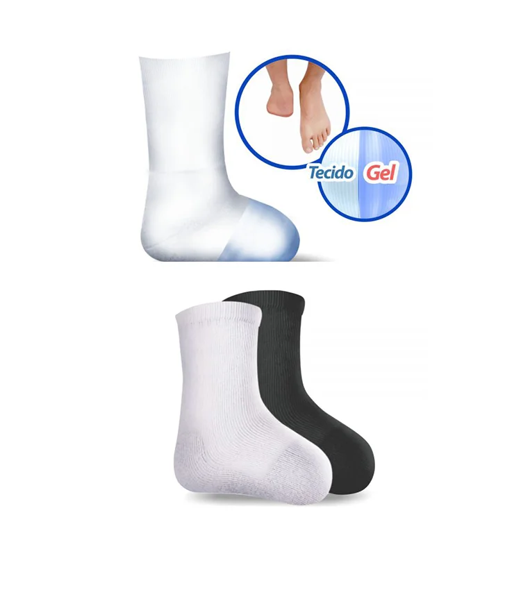 Leg Prosthetic Gel Sock For Amputated Foot White Gel Silicone ...