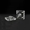 Milled and Polished Acrylic Manifold Precision Manufacturing High Transparent Perspex Block with Threaded Holes