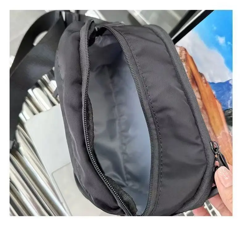 Unisex Japanese-Style New Lightweight Casual Fashion Multi-Pocket Crossbody Bag Waterproof Oxford Cloth Small Square Bag