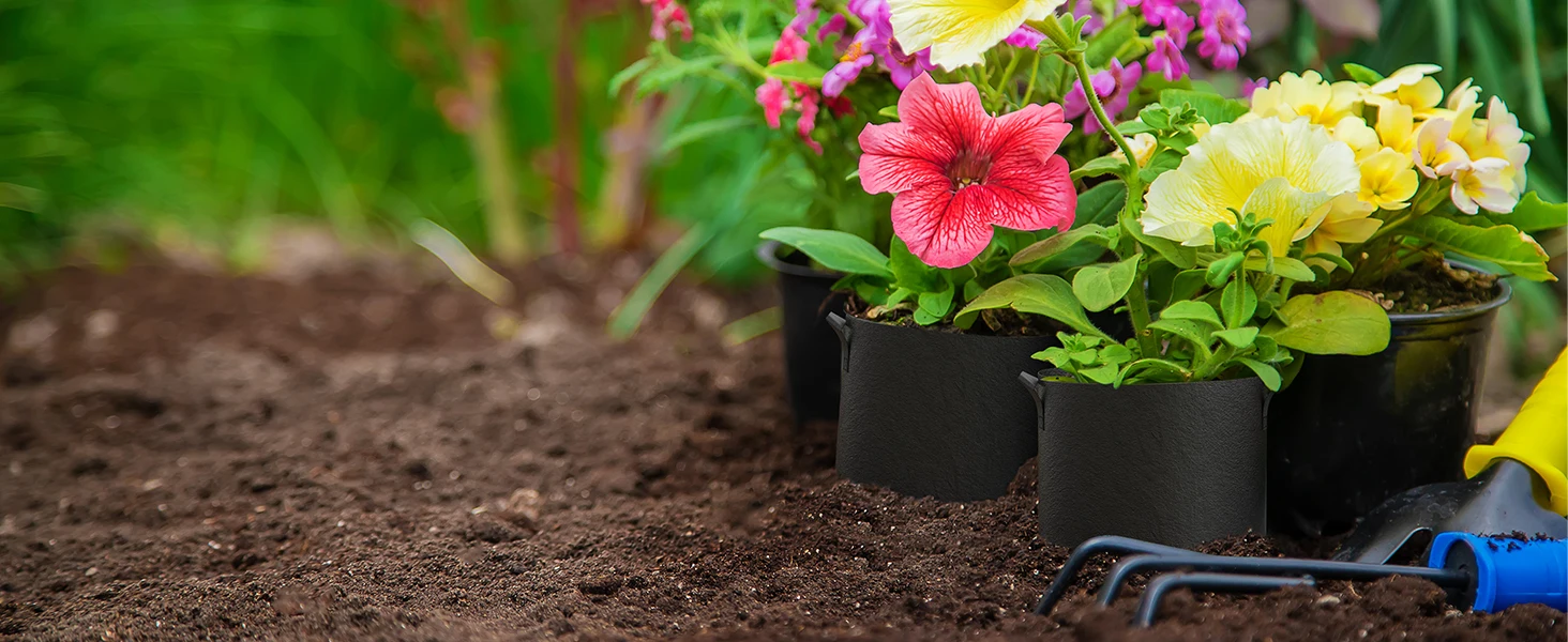 A-ONE Recyclable Durable Eco-friendly Sustainable Non-Woven Fabric Lined 2-3mm Thick Garden Felt Reusable Grow Bags 1-100 supplier