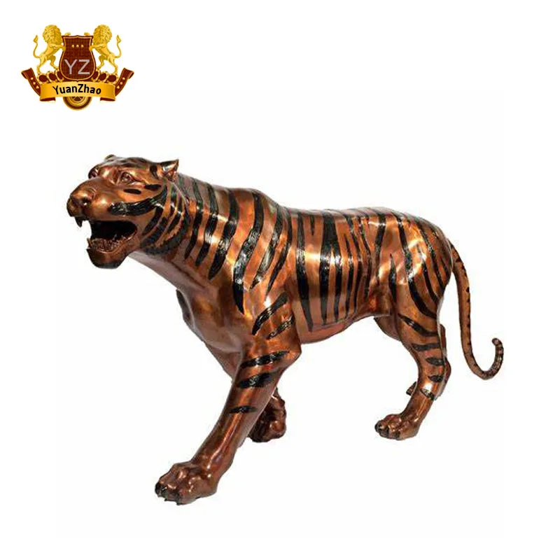 Customer Design Garden Decoration Large Brass Tiger Bronze Tiger Statue