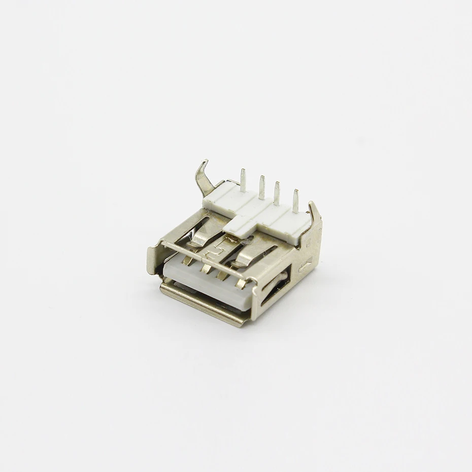 90 Degree 4 Pin Usb Type A Standard Port Female Solder Jacks Connector