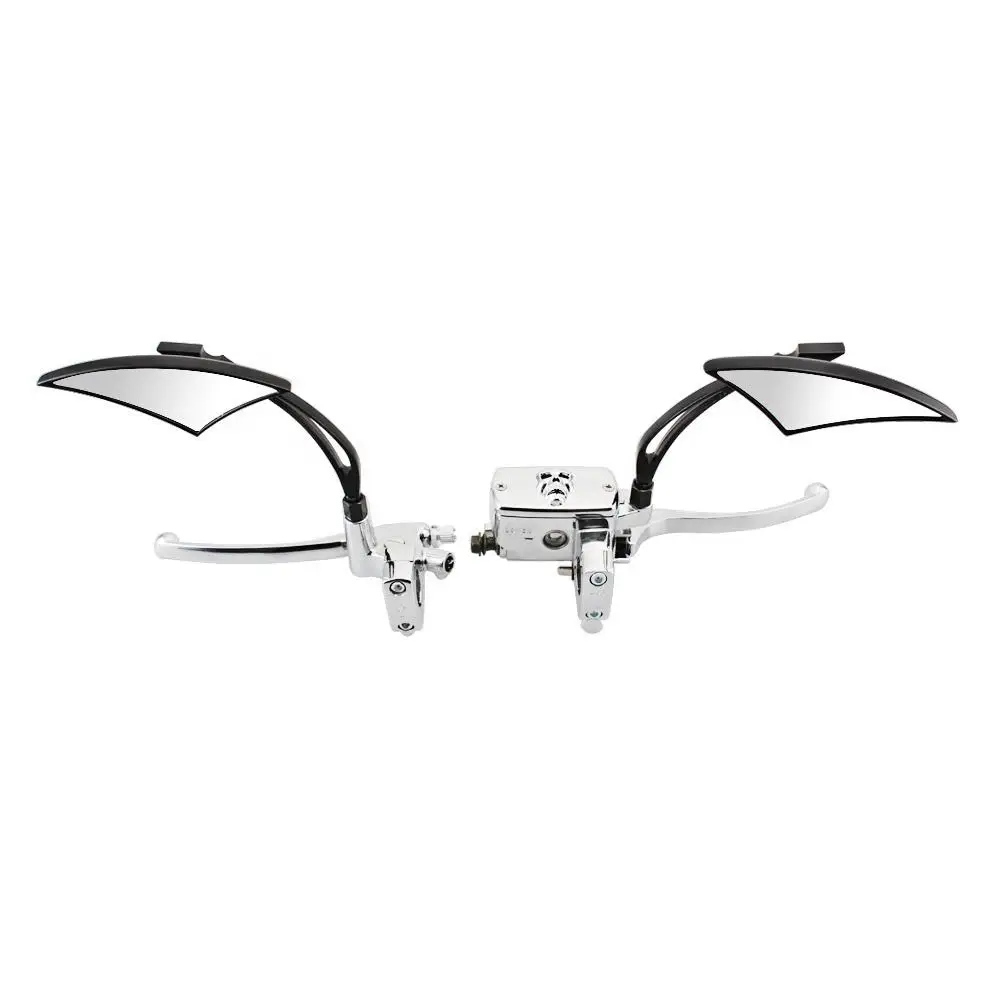 Motorcycle Chrome Hydraulic Clutch Brake Lever Master Cylinder w/ Rearview Mirror Fit For Honda SHADOW STEED 600 400VT 600VT 750