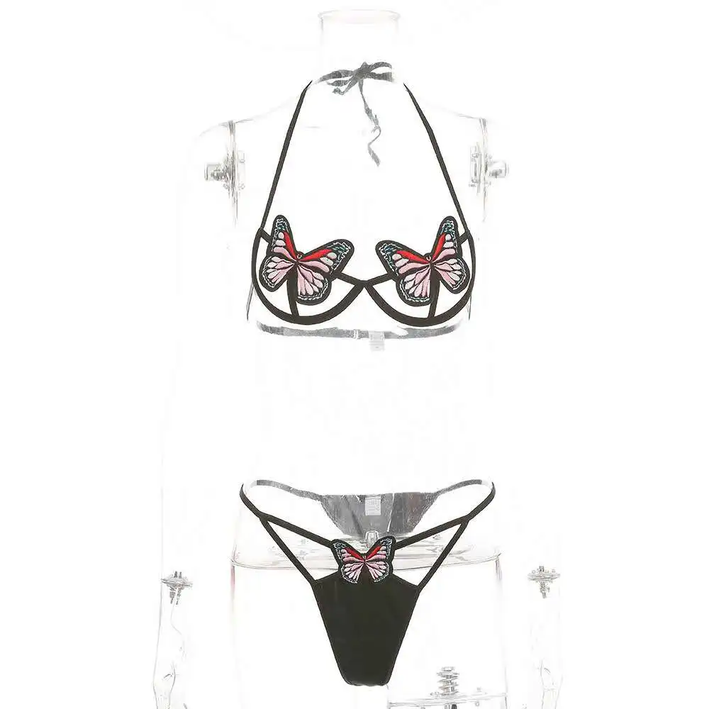 Sexy Butterfly Lingerie Bra Set Sexy Bra And Panty Set Women Hollow Out