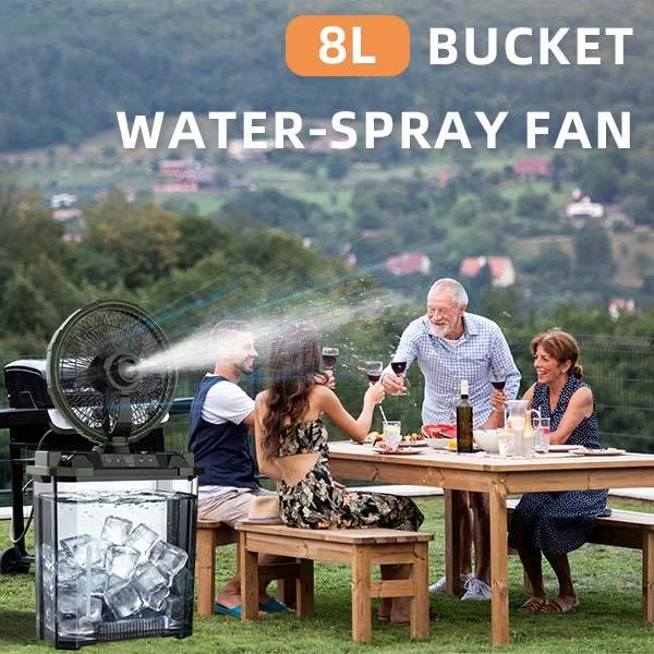 Solar Fan, 8", Portable, LED - detail 6