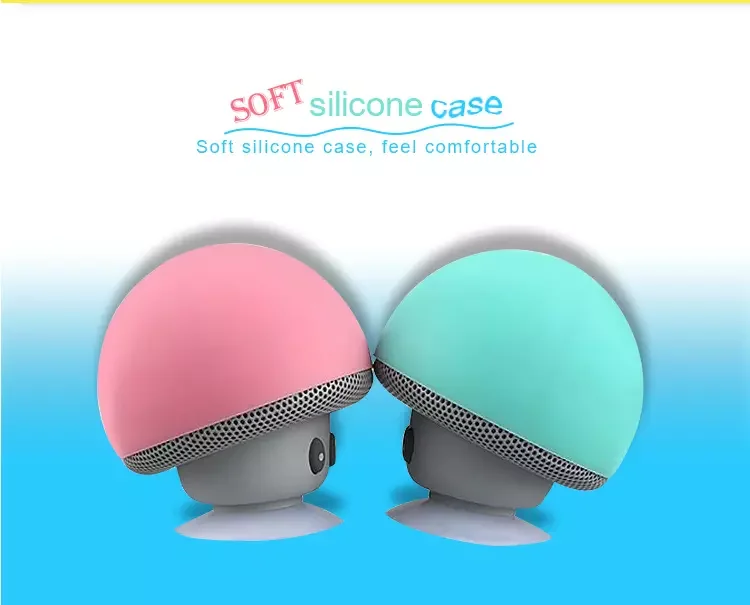 Waterproof Mini Mushroom BT-280 for Bluetooth Wireless Speaker with Strong Suction Cup Built-in Microphone Mini Speaker - ANKUX.COM