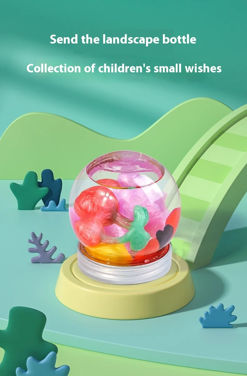 For Magic Water Elf Girl DIY Bottle Handmade Magical Plastic Material Educational Toy Set Box for Kids and Babies