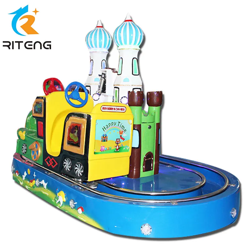 Amusement Indoor Trackless Train Attractive Electric Kiddie Ride Train ...