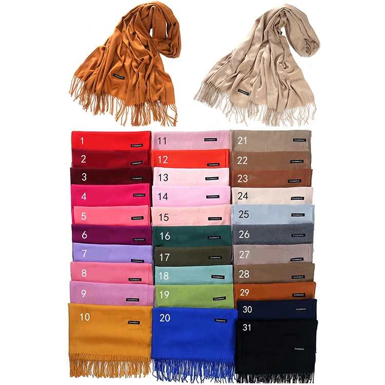 Winter Bulk Pure Merino Pashmina Acrylic Alpaca Fleece Scarf Thick