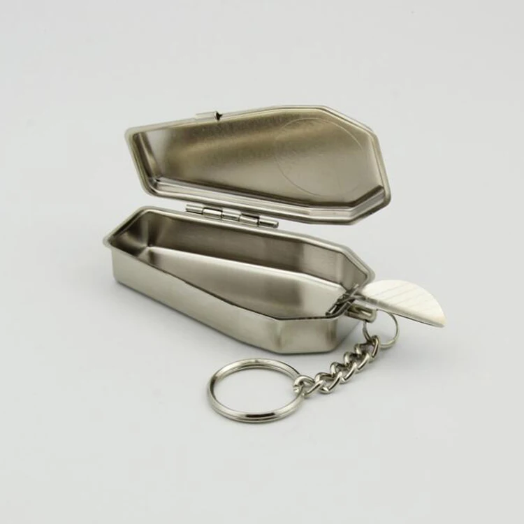Mini Tool Pocket Ashtray Openable Coffin Keychain Buy Coffin Keychain