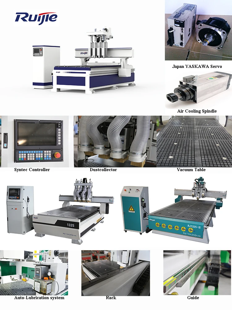 Jinan cnc Machine/Multi Spindle/4 Spindles cnc wood working Router