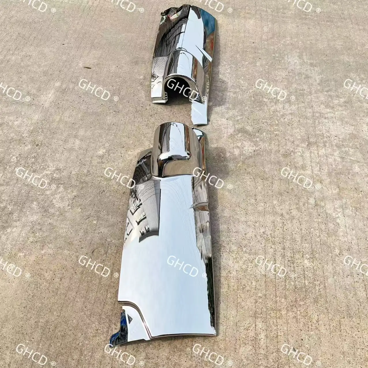 GHCD High Quality/Factory Price Japanese Truck Chrome-plated Two Curve Corner Panel for HINO 300 supplier