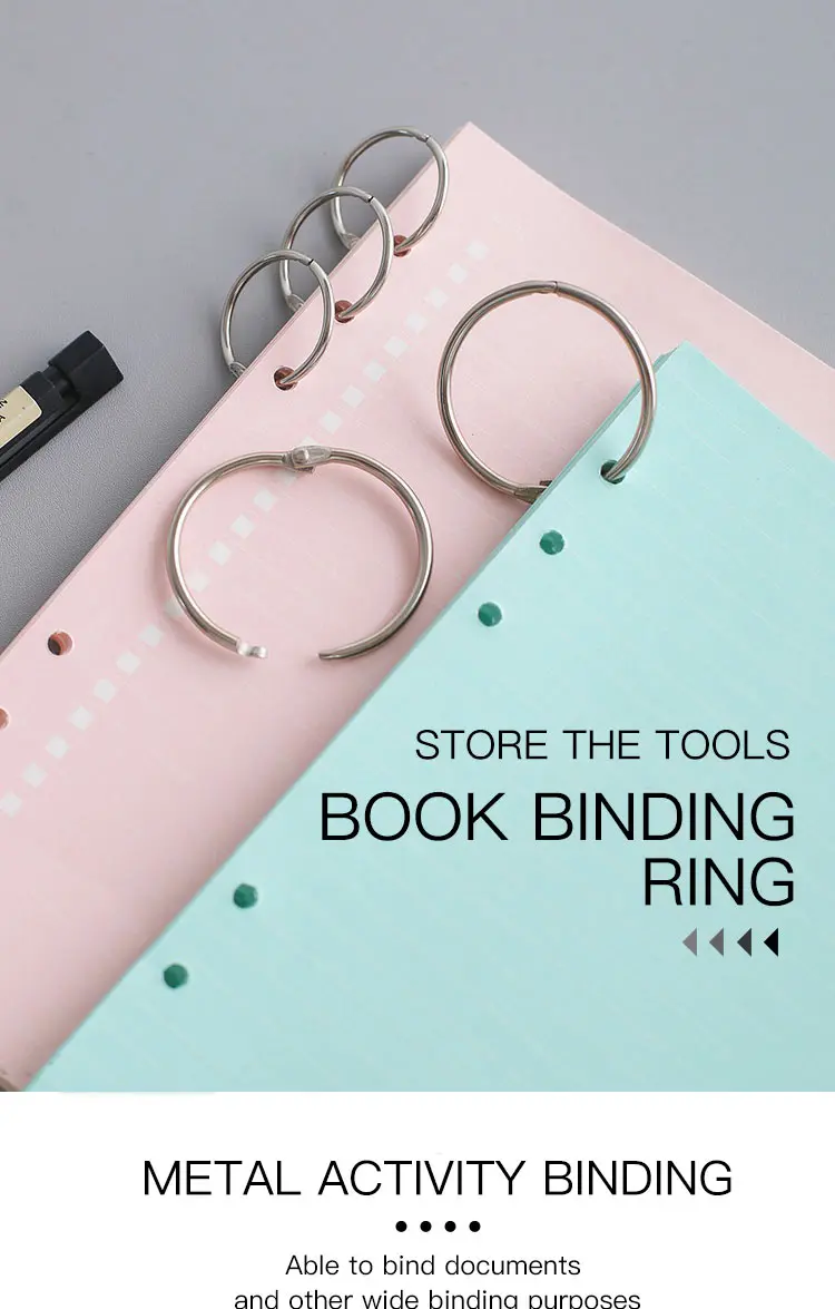 Office Binding Supply Loose Leaf Binder Ring Steel Book Binding Ring Buy Book Binding Ring Book Ring Rings Book Product On Alibaba Com