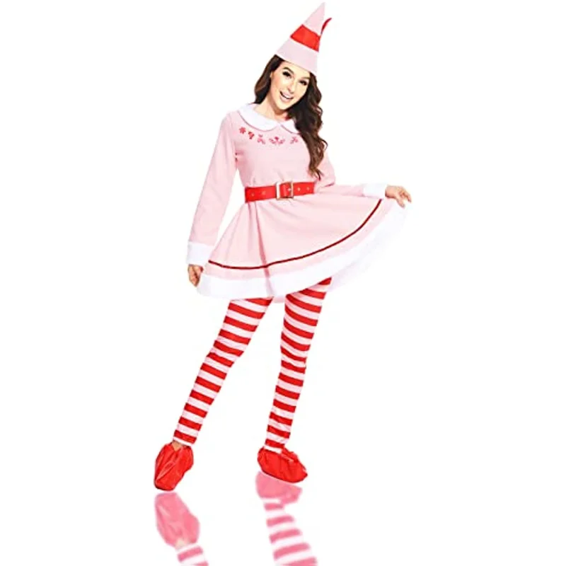 222 Womens Elf Costume The Elf Dress Adult Christmas Movies Cosplay Costumes  Outfits - Buy Movies Costumes,Christmas Cosplay Dress,Womens Elf Dress  Product on 
