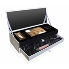 luxury 2 tier customized packaging box for hair products 2 layer drawer cardboard box for wig and make up