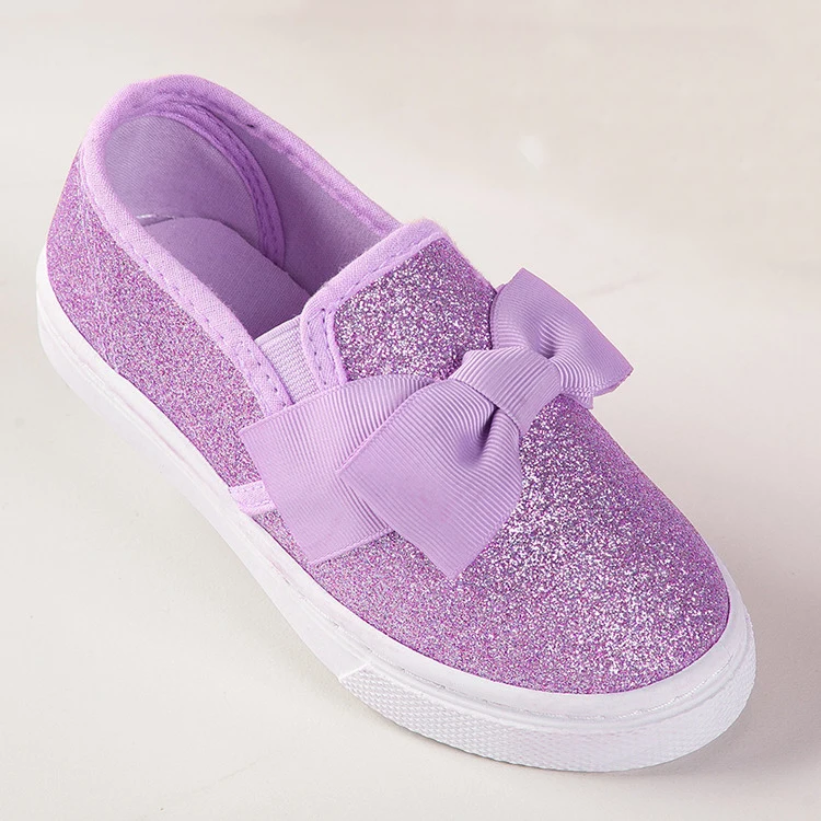 girls purple sparkle shoes