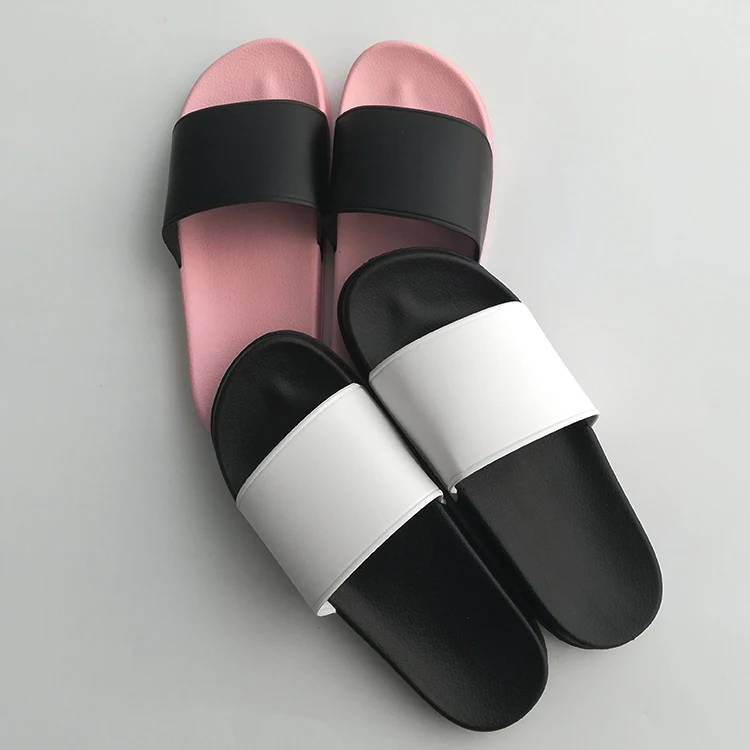 initials insignia cutout leather slides