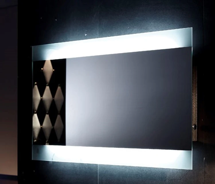 Shower Toilet Mirror Smart Decor Wall Glass Led Makeup Mirror Bathroom For Shaving