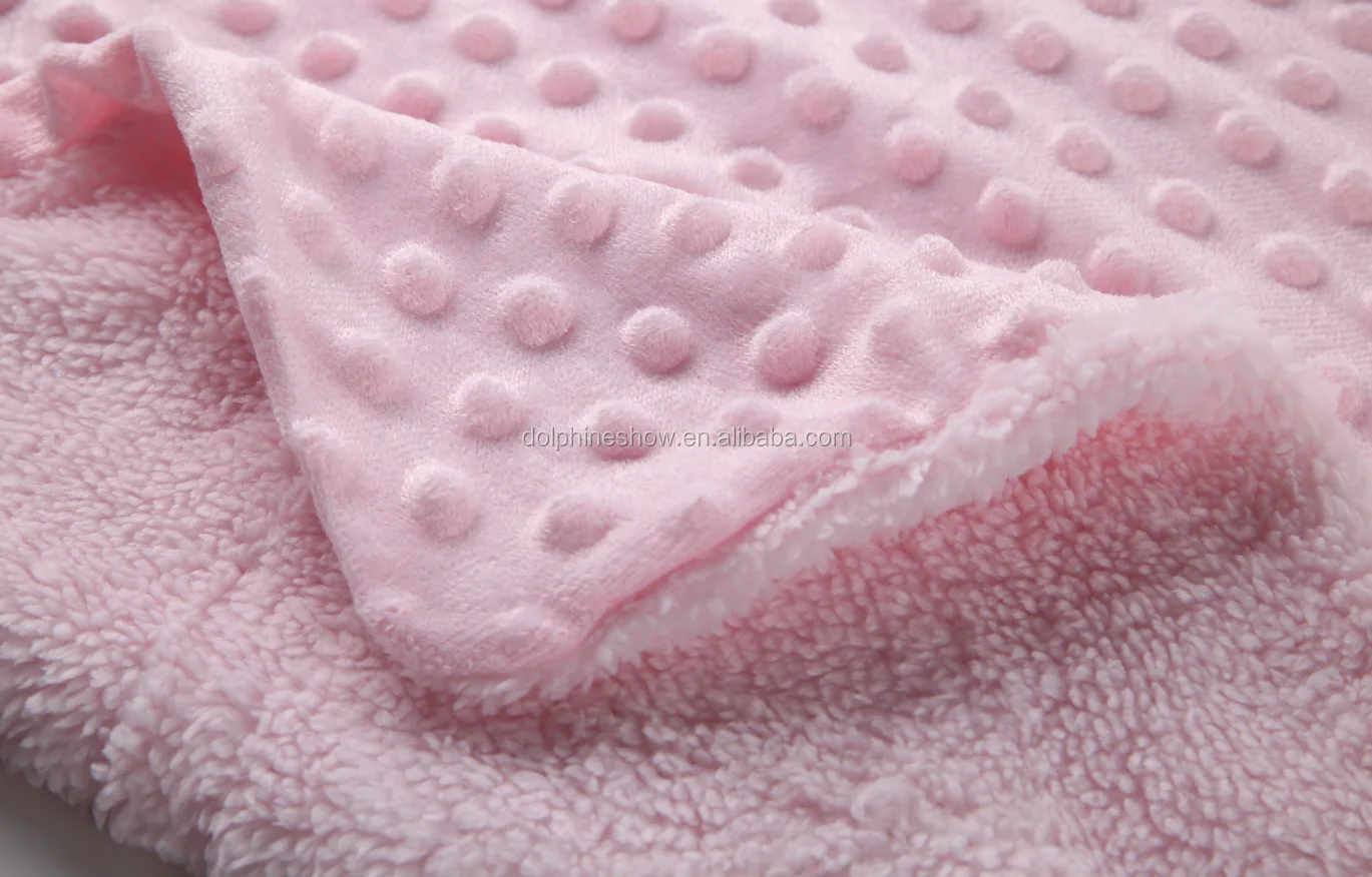 2020 New Wholesale Promotional Gift Low Moq Cheap Minky Dot Baby