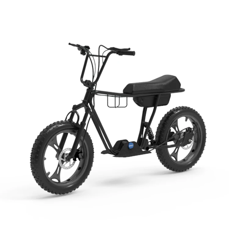 electric fat bike 36v 350w lithium blue