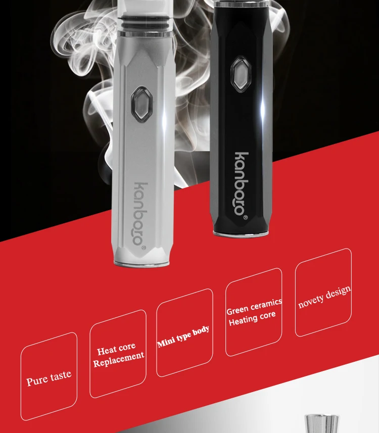 Kanboro Sego Wax Kit with Ceramic Coil Glass Chamber Dabber Concentrate Oil Electric Dab Rig Kit