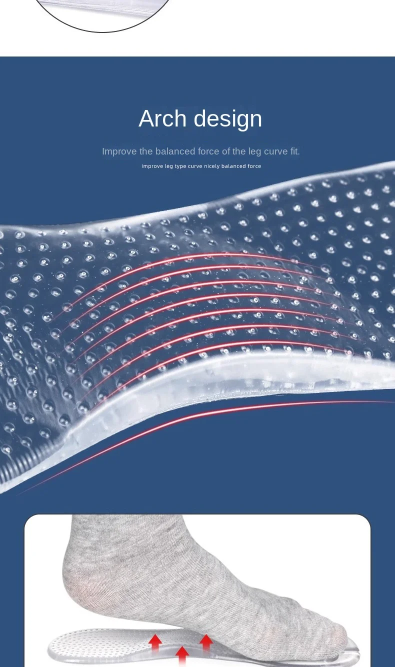 New Comfortable Self-Adhesive Flip-Flop Insole Seven-Point Pad Gel Bottom Shock Absorption-Non-Slip Anti-Wear Foot Arch Insole New Comfortable Self-Adhesive Flip-Flop Insole Seven-Point Pad Gel Bottom Shock Absorption-Non-Slip Anti-Wear Foot Arch Insole