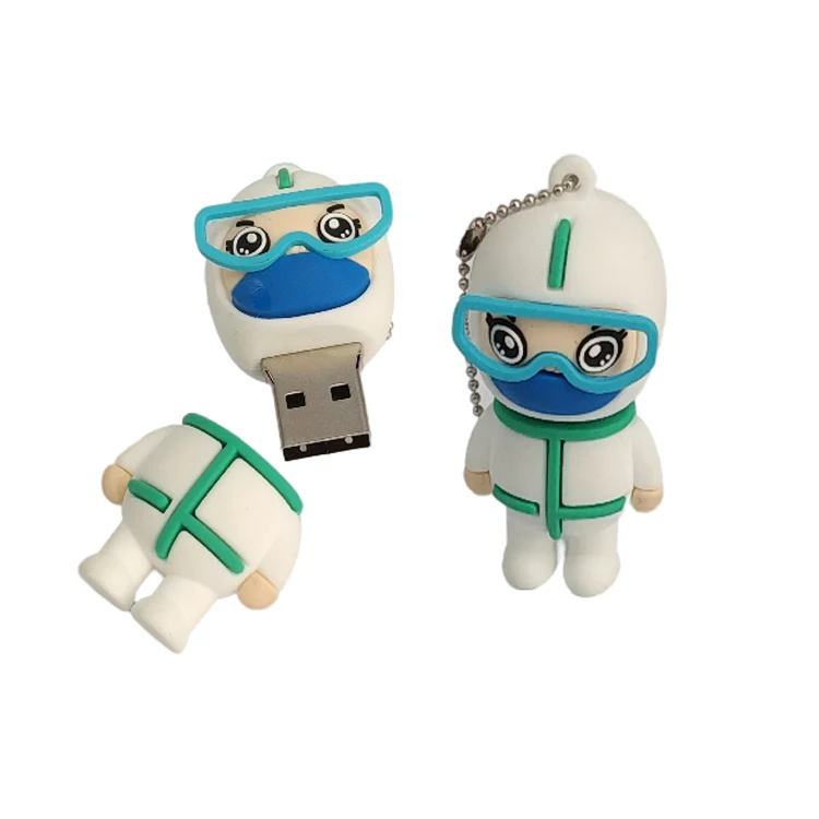 Flash Disk Custom Mold Silicone Cartoon Pen Drive Hospital Doctor Nurse Gift Lung Shape Usb Flash Drive Pendrive 8GB 4GB 16GB - ANKUX.COM