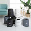 8l 12l plastic small black plastic no lid waste bin for office